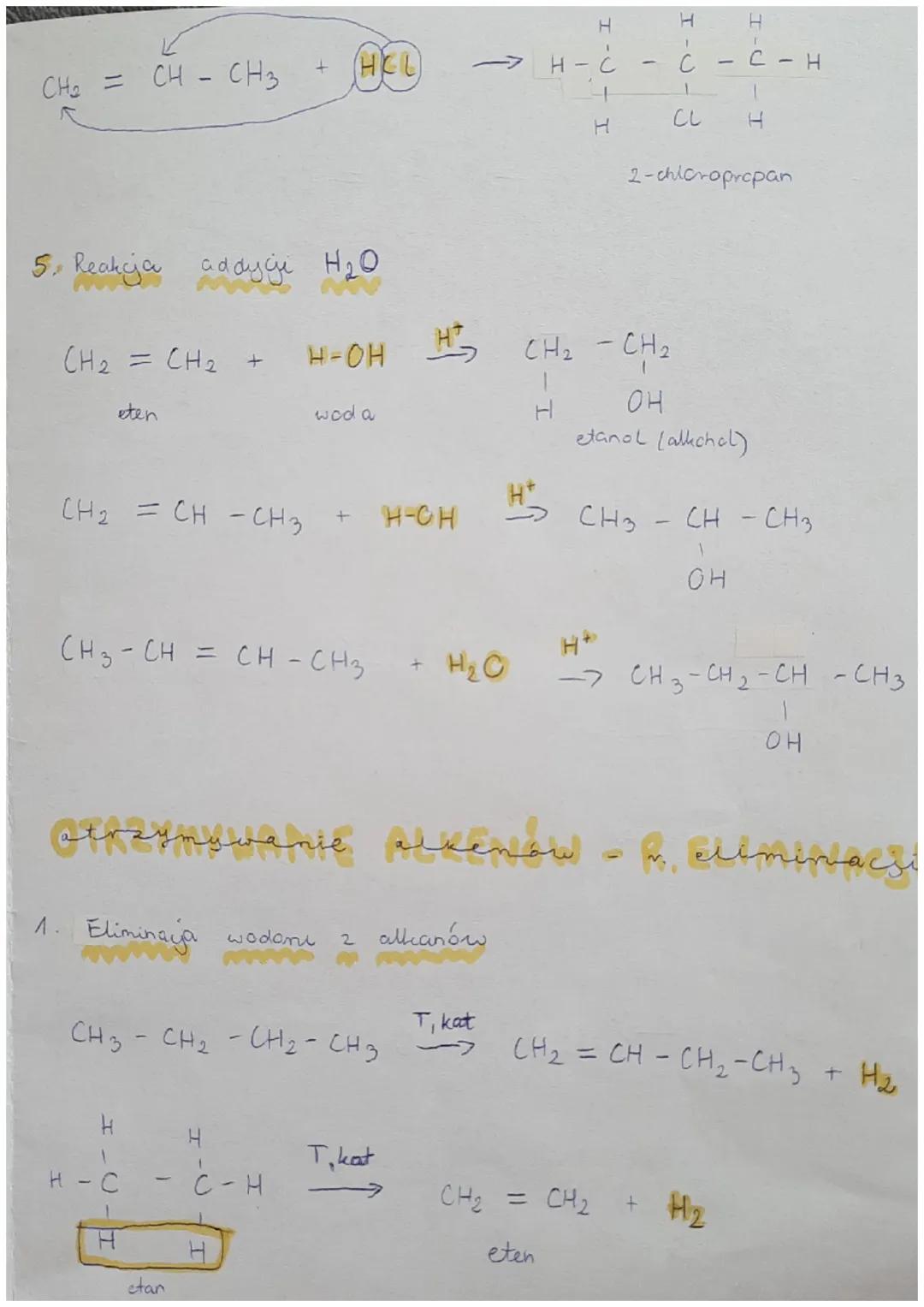# REAKCJE CHARAKTERYSTYCZNE

dla allcenów

1. SPALANIE

$C_2H_4 + O_2 \rightarrow 2C + 2H_2O$
eten woda węgiel woda nie całkowite

$C_2 H_4 
