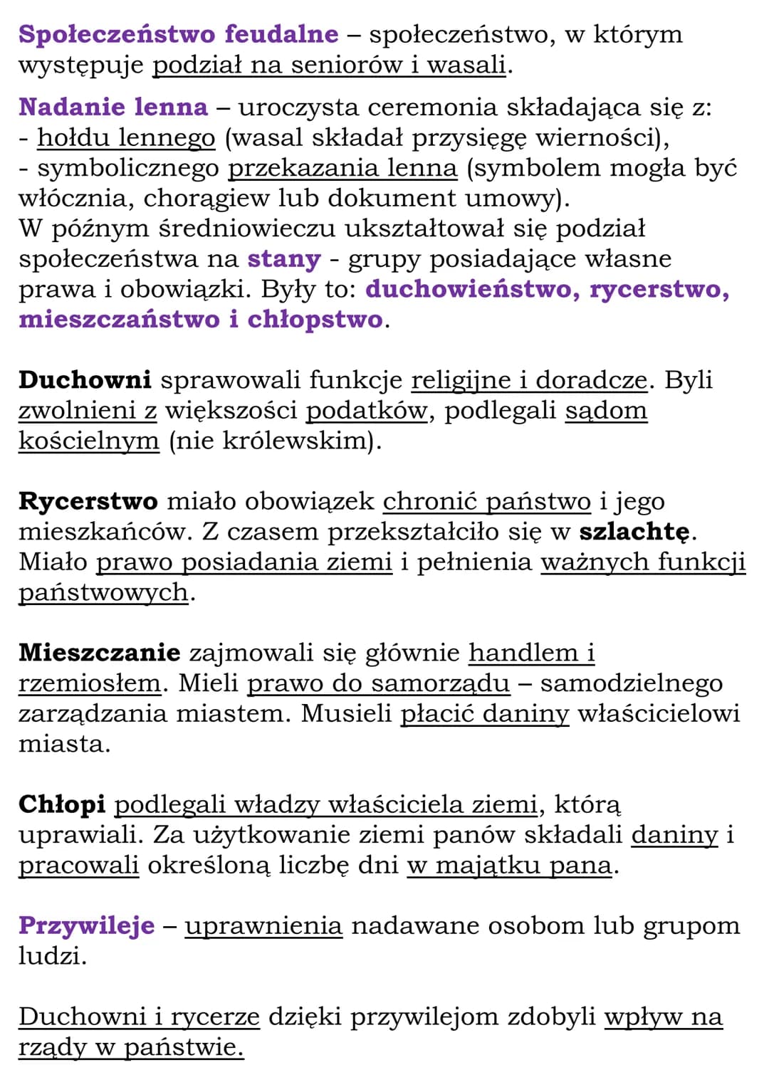 Społeczeństwo
średniowiecza
Cały dział
(NE, kl 5, dział V)
System feudalny
W średniowieczu uważano, że państwo jest własnością
władcy i cała