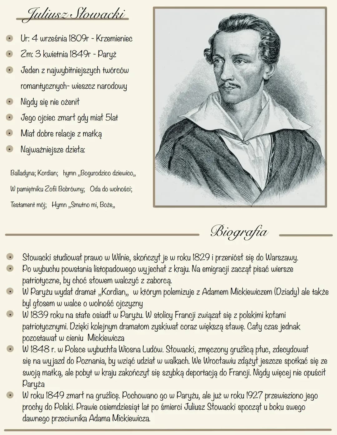 Juliusz Słowacki 