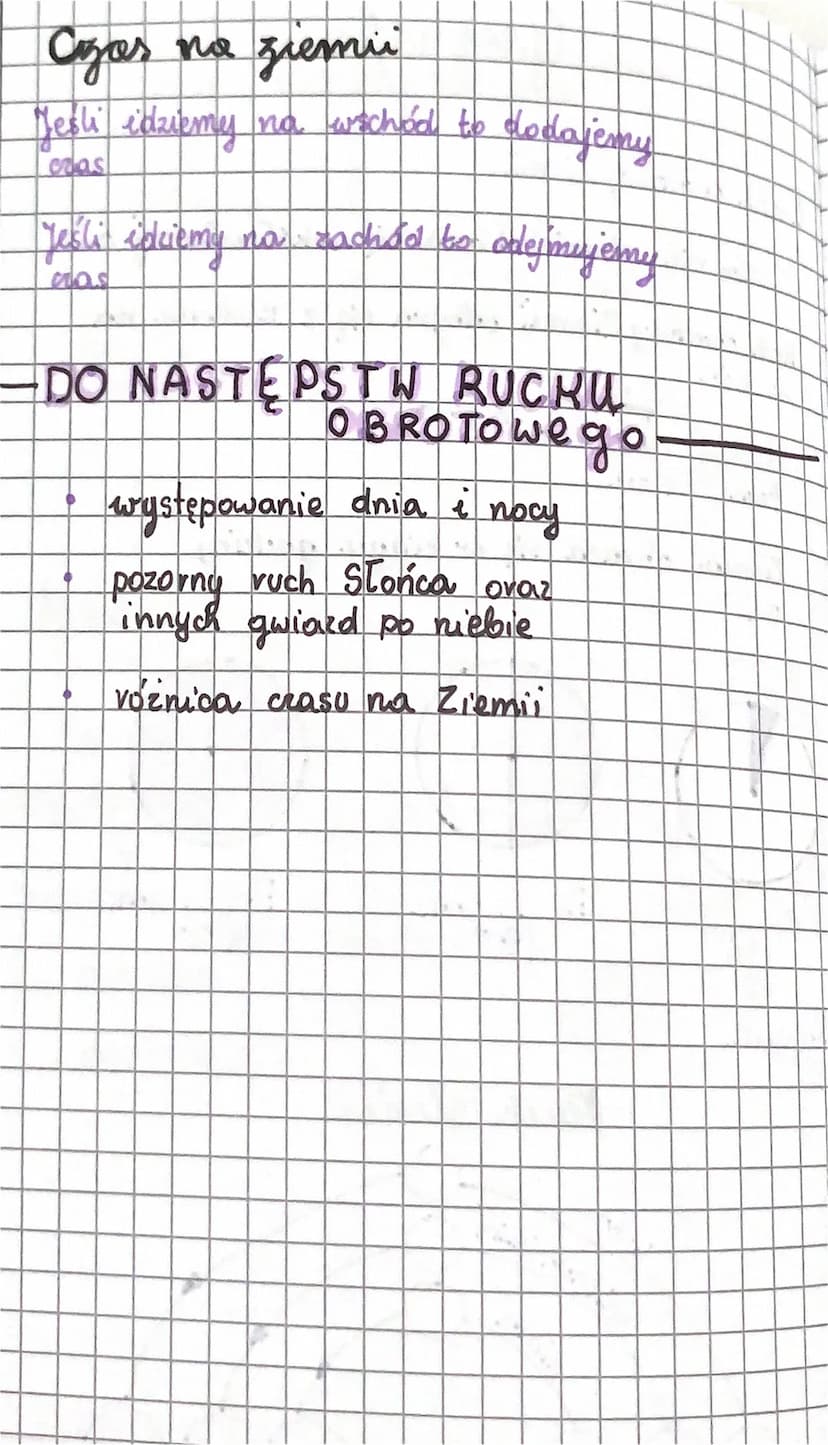 1. Ruch obrotowy Ziemia
Ziemia nie ustannie obraca się woksł własnej osi
Ruch obrotowy Ziemai odbywa się z zachodu na
ubschool
Pelny obrót •