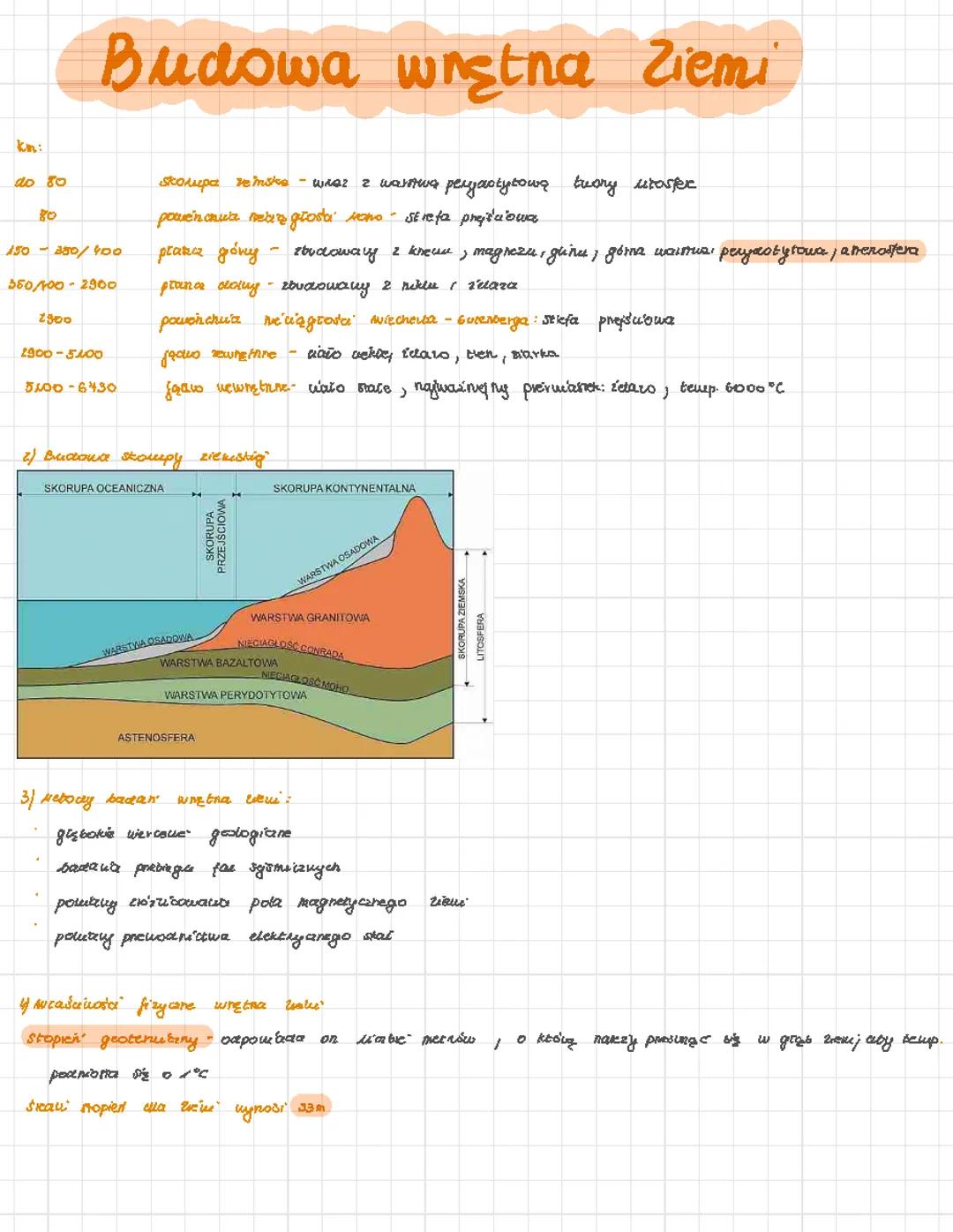 Geografia - Budowa i Procesy Wnętrza Ziemi