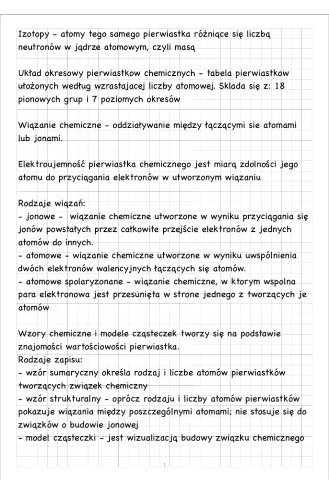 Izotopy-atomy tego samego pierwiastka różniące się liczbą
neutronów w jądrze atomowym, czyli masą
Układ okresowy pierwiastkow chemicznych - 