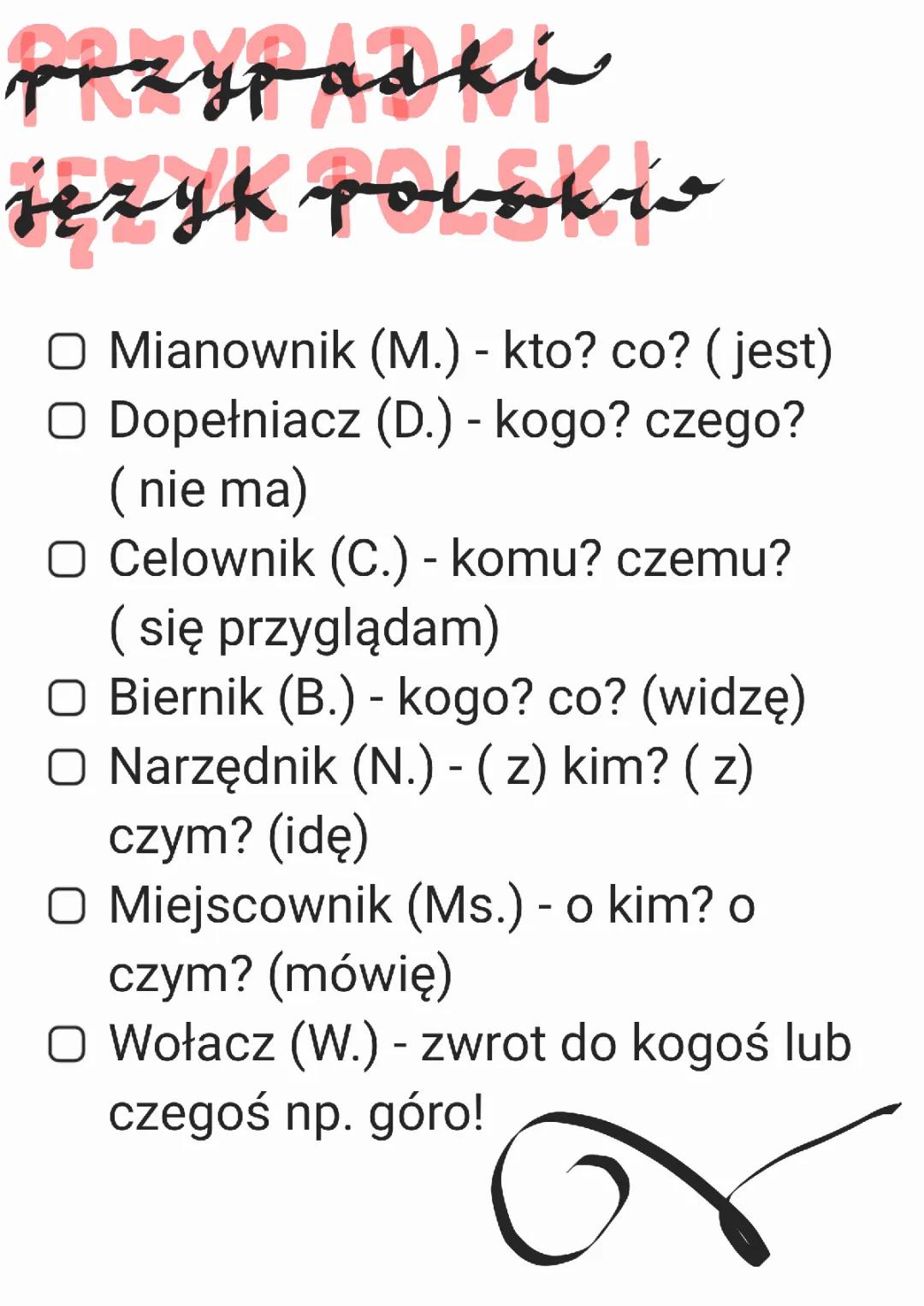 Odmiana przez Przypadki: Ćwiczenia i Przykłady dla Dzieci