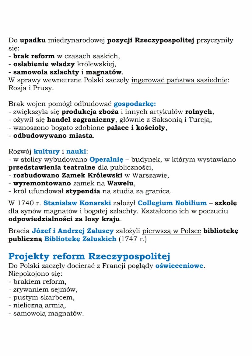 # Początek ingerencji Rosji w sprawy Polski

Część szlachty wybrała na króla Stanisława Leszczyńskiego
popieranego przez Szwedów.

W 1709 r.