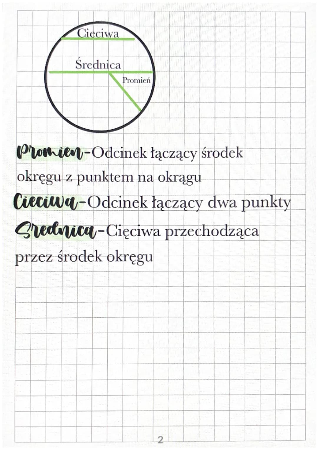 Matematyka
Kola i okregi
Okrag
Po okręgu należą punkty:A,C,E
Po koła należą punkty:B,S,F,A,CE
•S
Kolo
Środek okręgu lub koła
Środek okręgu n