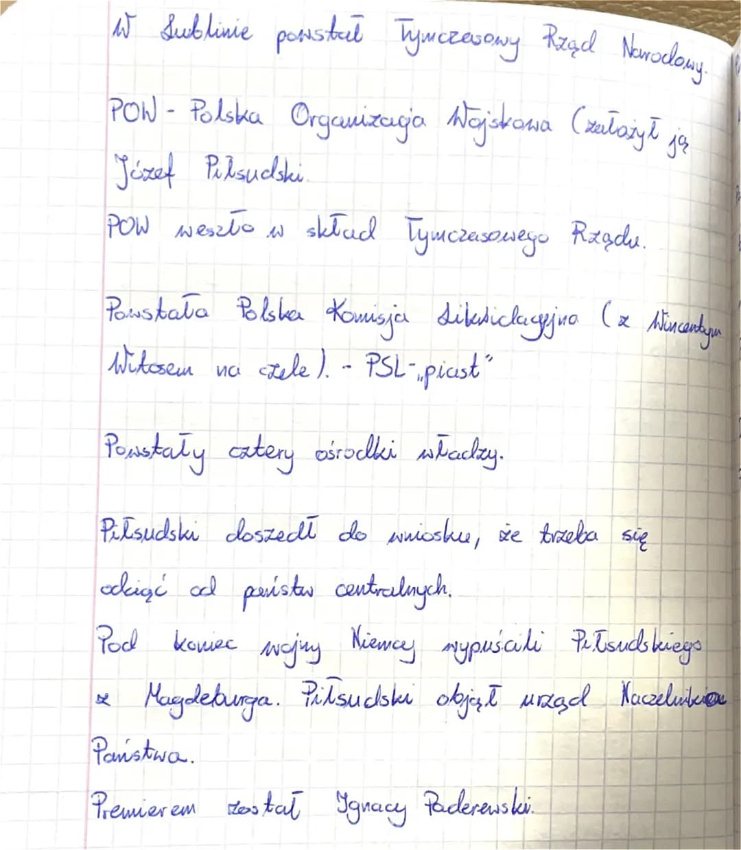 Sekcja VII/1
Temat: Alxyskanie niepodległośc
1. Ośrodki niepodległej władzy.
2. Naczelnik Państwa.
Kluczony był akt 5 listopacke - panstwo p