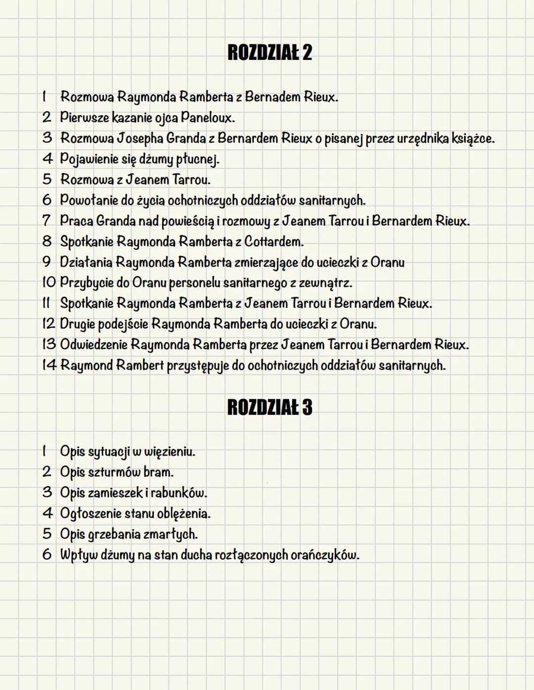 DŽUMA
ALBERT
CAMUS CZAS I MIEJSCE AKCJI
Cały utwór rozpoczyna rozpoczyna się zdaniem: „Ciekawe wypadki, które są tematem tej kroniki,
zaszły