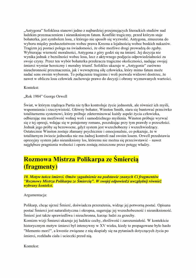 # Biblia

1. Motyw cierpienia niezawinionego. Omów zagadnienie na podstawie znanych Ci
fragmentów Księgi Hioba. W swojej odpowiedzi uwzględn