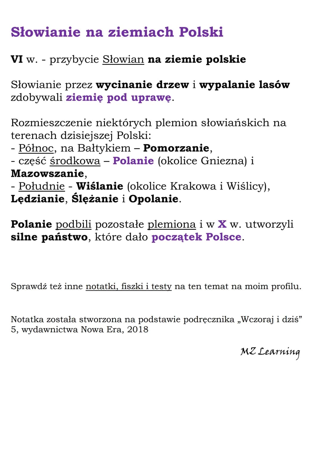 Zanim powstała Polska
Pradzieje ziem polskich
Przez tysiące lat dużą część ziem, na których obecnie
znajduje się Polska, pokrywał lądolód. P