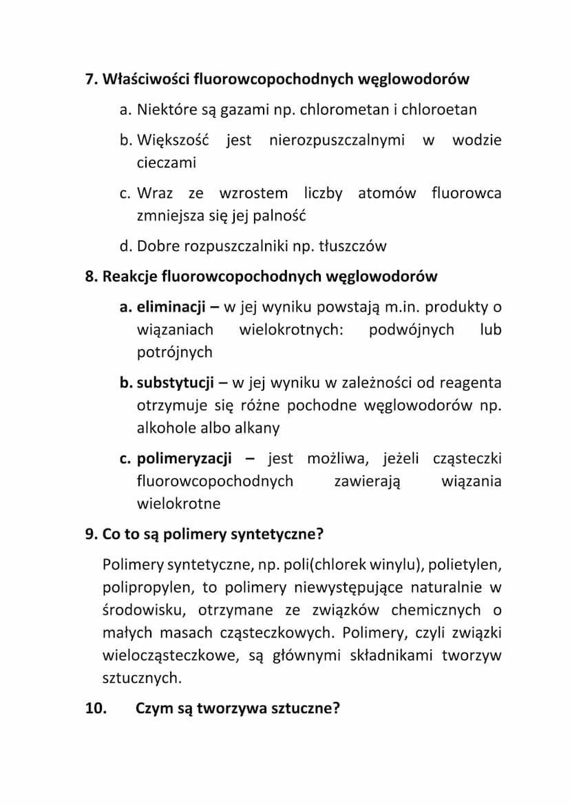 Fluorowcopochodne węglowodorów
1. Co to są pochodne węglowodorów?
Pochodne węglowodorów to związki chemiczne, które
oprócz grupy węglowodoro