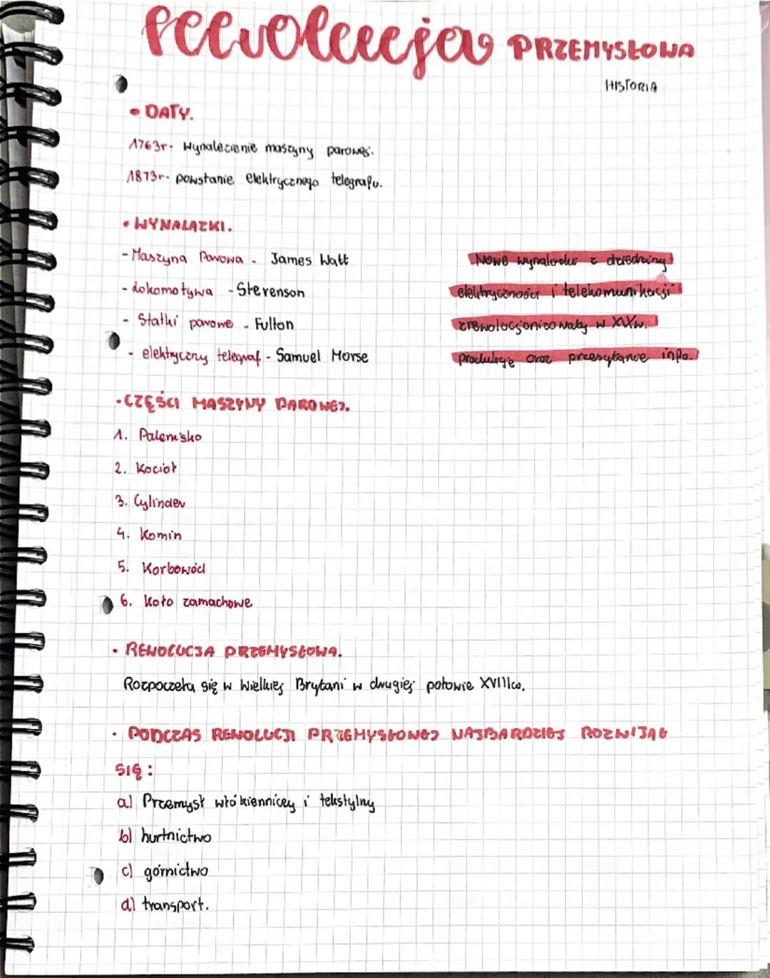 pe e vole e jav
-DATY.
1763r Wynalezienie maszyny parowes
1873- powstanie elektrycznego telegrafu.
WYNALAZKI.
-Maszyna Pawowa. James Watt
-d