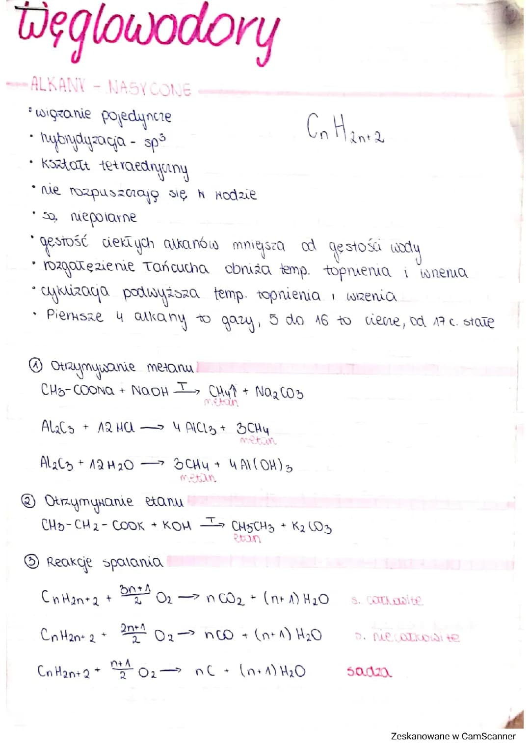 Alkany alkeny alkiny alkadieny cykloalkany