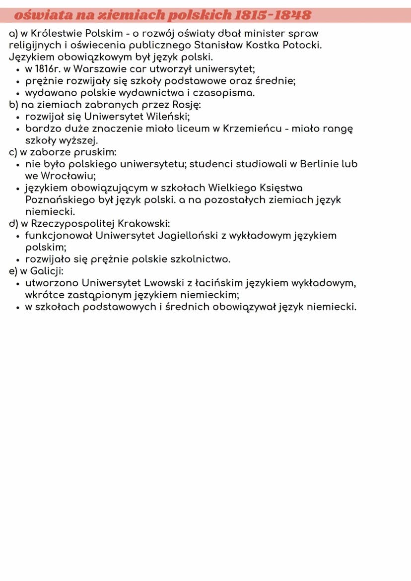 ziemie polskie w latach
1815-18218
postanowienia kongresu wiedeńskiego
Postanowienia kongresu wiedeńskiego w sprawie ziem polskich (1815r.)
