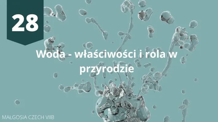 Know Woda - właściwości i rola w przyrodzie thumbnail