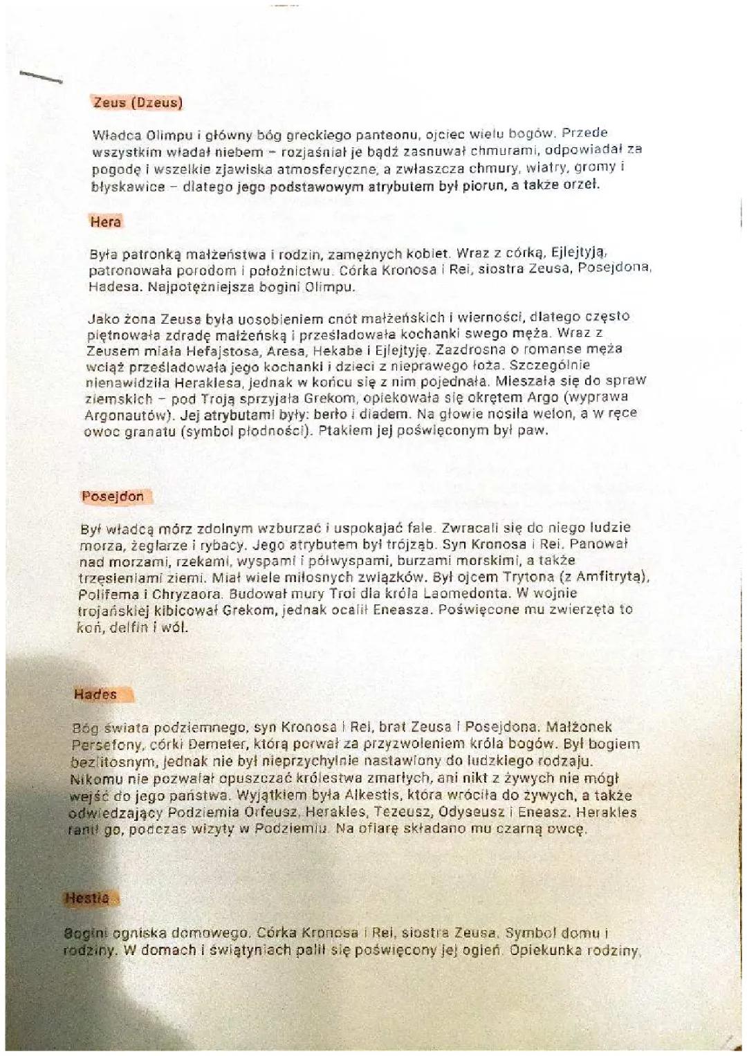 bogowie olimpijscy 