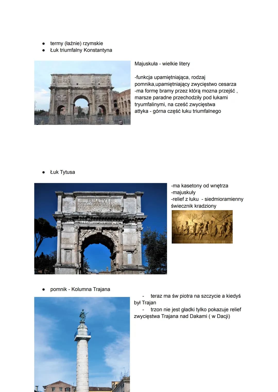 KOLOSEUM
Amfiteatr Flawiuszów
Circus Maximus- cyrk
Sztuka starożytnego Rzymu
-walki gladiatorów
- rzymianie wymyślili ŁUK
-półkolumna
- wymy