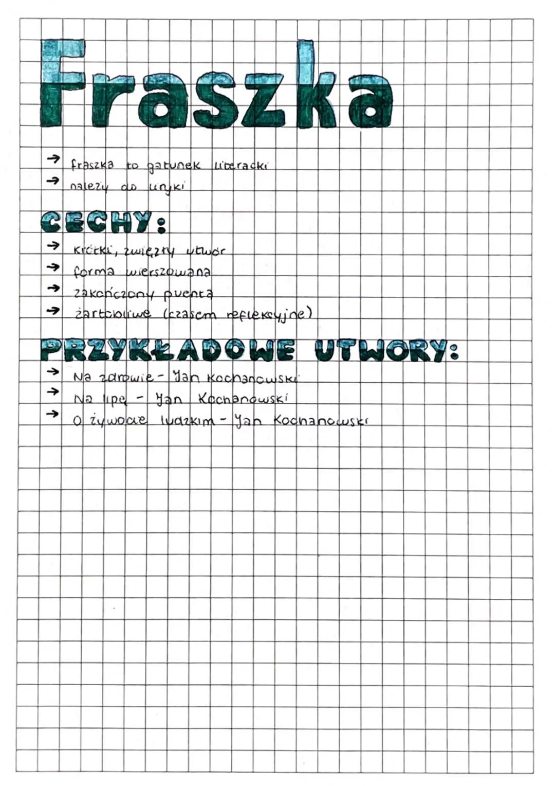 Fraszka - Co to jest i jakie są jej cechy?