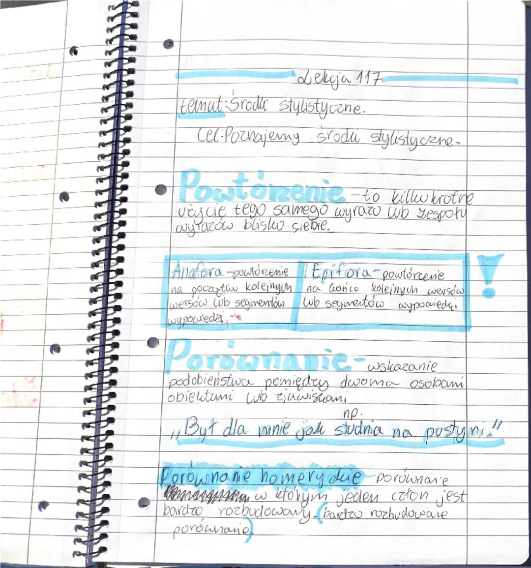 --- OCR Start ---
11.03.20254
Lelkeja 117
temat Srodki stylistyczne we fraszkach
Jana Kochanowskiego.
Cel Poznajemy srodki stylistyczne.
Sro