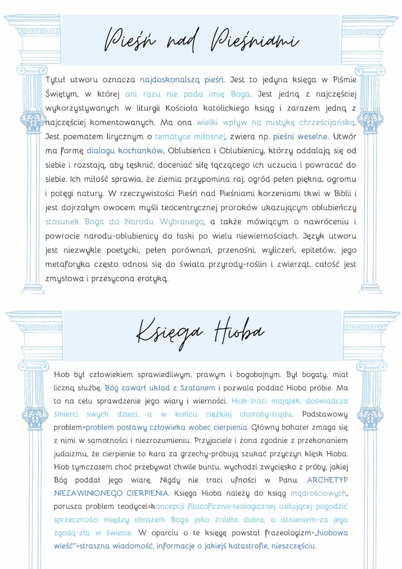 
<p>Drugie źródło kultury europejskiej.</p>
<p>Nazwa dzieła oznacza w języku greckim "księgi". Biblia określana jest także jako Pismo Święte