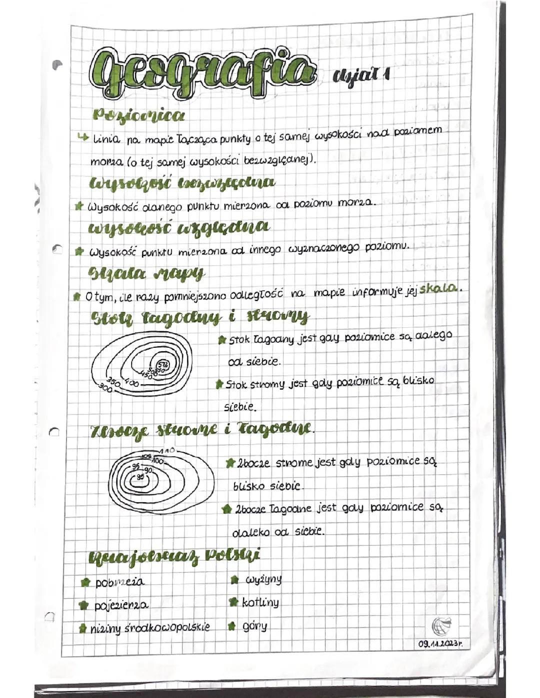 Powtórzenie z Geografii - Dział 1