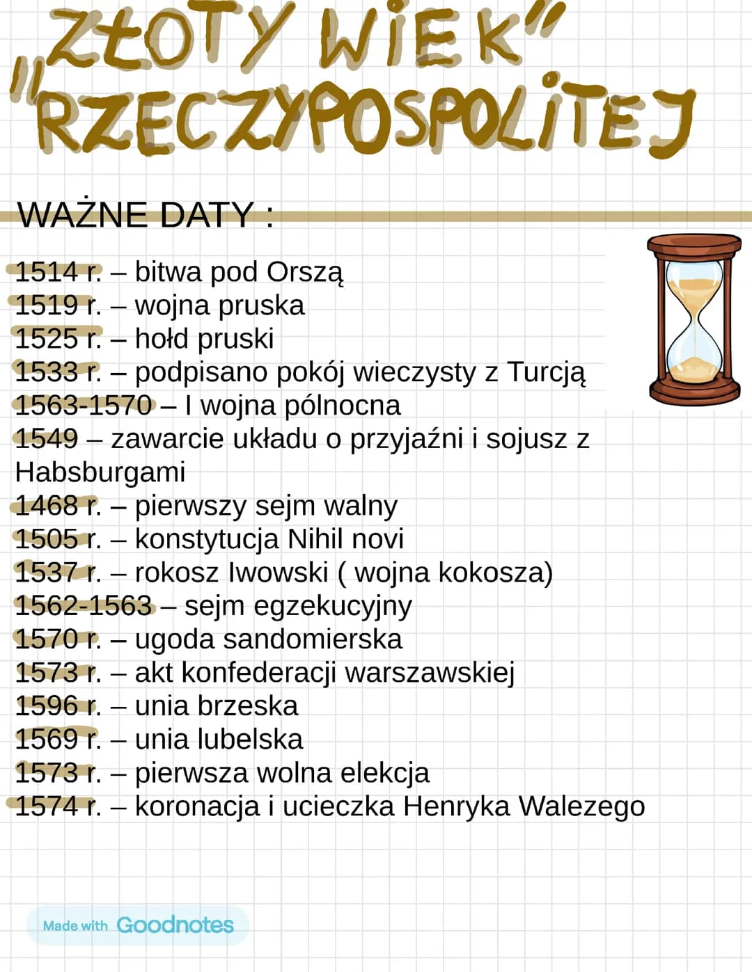 " Złoty wiek Rzeczypospolitej" 