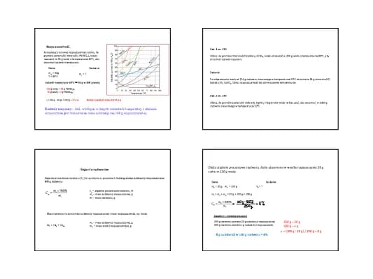 Know Stężenia procentowe, stężenia molowe, Rozpuszczalność  thumbnail