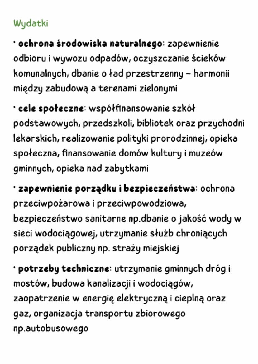 Samorząd gminny
Organy gminy
• gminy wiejskie - rada gminy i wójt
• miasta i gminy miejsko-wiejskie - rada miasta
i burmistrz
• duże miasta 
