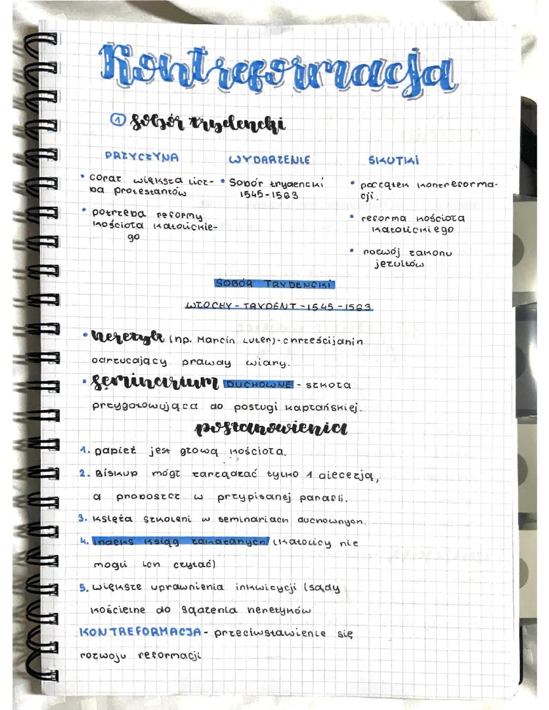 Kontrreformacja: Sobór Trydencki i Jego Znaczenie