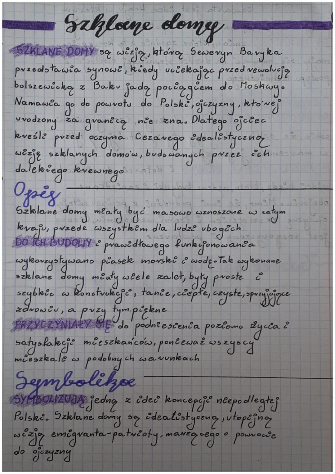 # Szklane domy
SZKLANE DOMY są wizją, którą Seweryn Bavyka
przedstawia synowe, kiedy uciekając przed rewolucją
bolszewicką z Baku jadą pocią