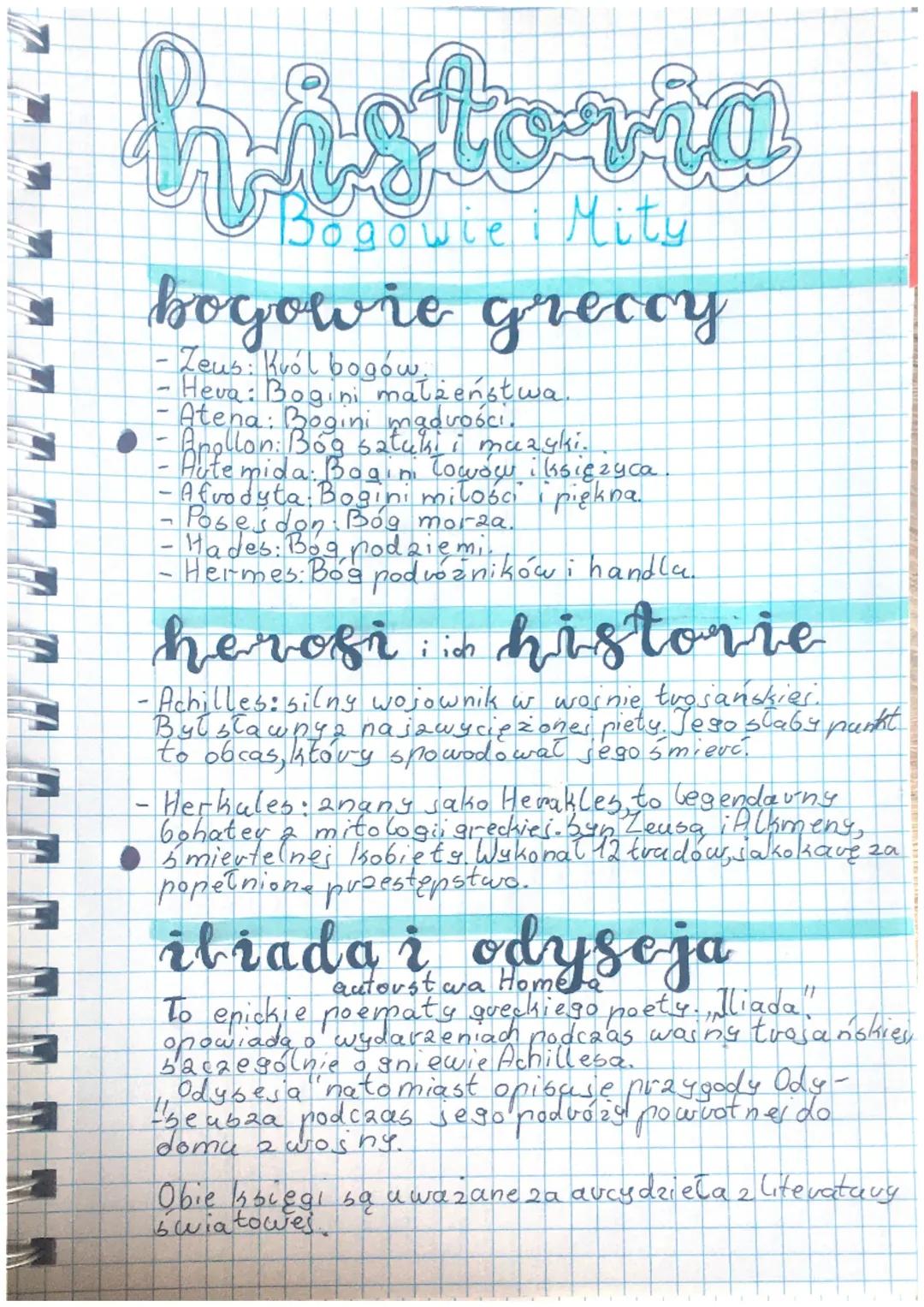 Bogowie i Mity Greckie: Klasa 5 Szkoły Podstawowej