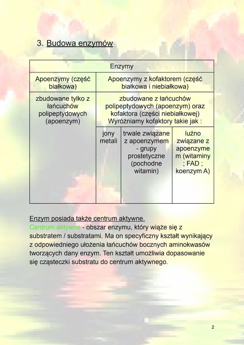 Budowa i działanie enzymów
1. Energia aktywacji - jest to energia potrzebna,
która trzeba dostarczyć do przeprowadzenia
procesu.
reakcja egz