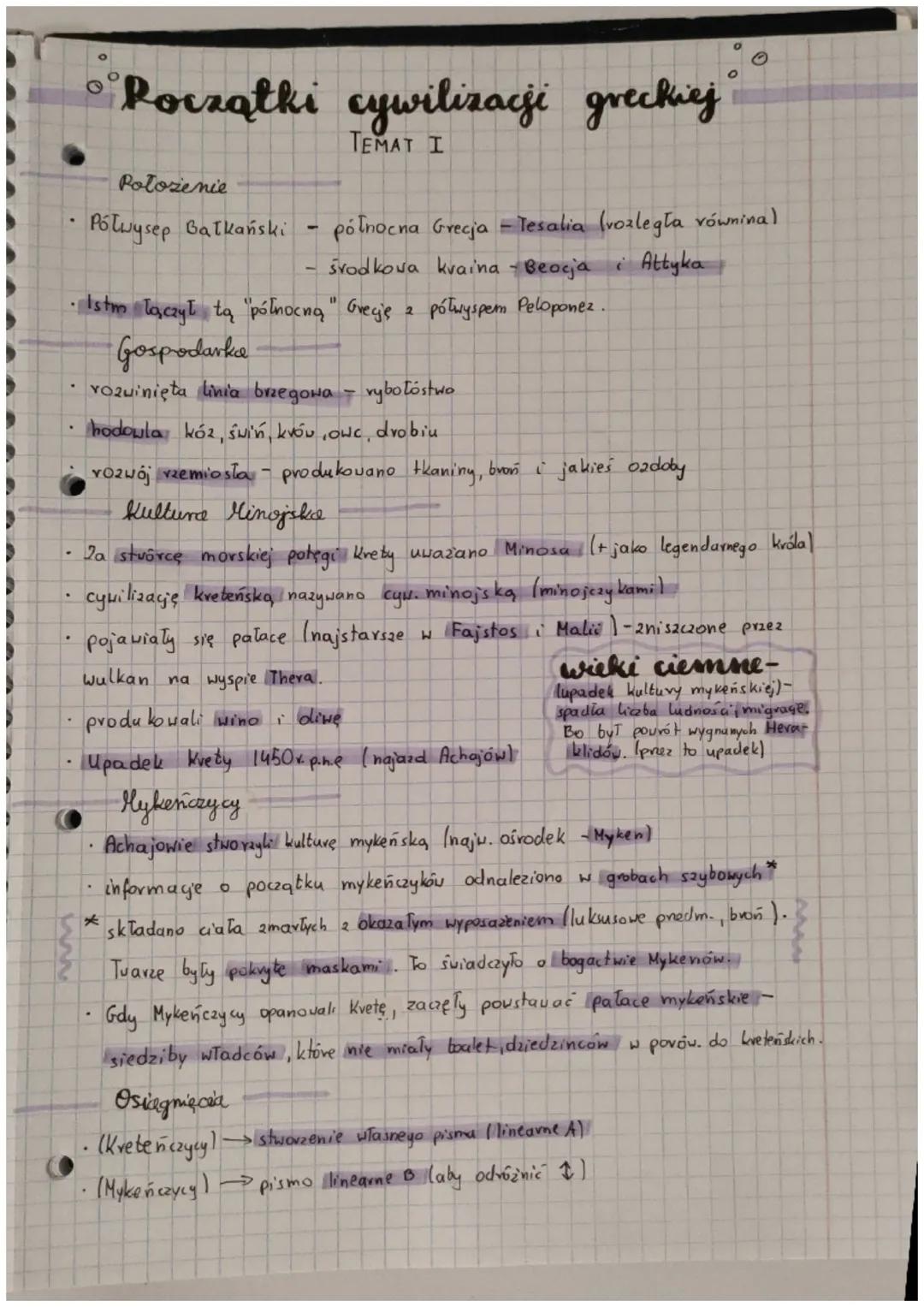 Początki cywilizacji greckiej
TEMAT I
Polwysep Bałkański
Położenie
.
(Istm łączył tą "północną" Gregję z półwyspem Peloponez.
2
Gospodarka
-