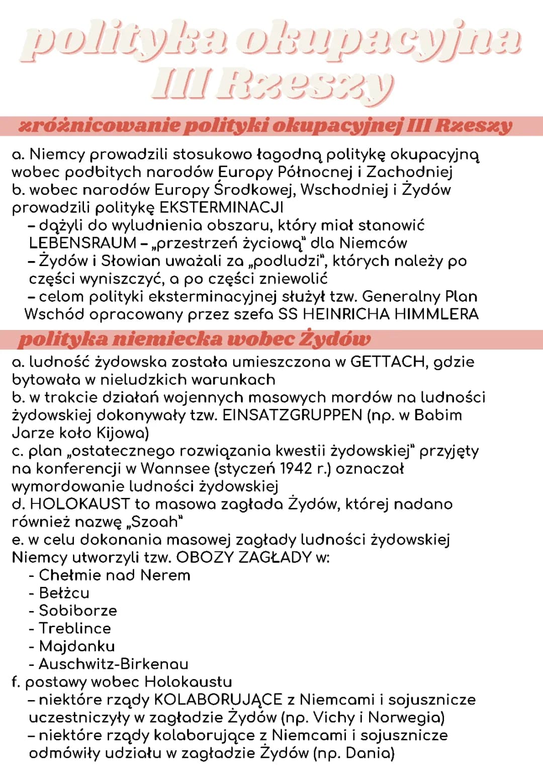 polityka okupacyjna III Rzeszy
