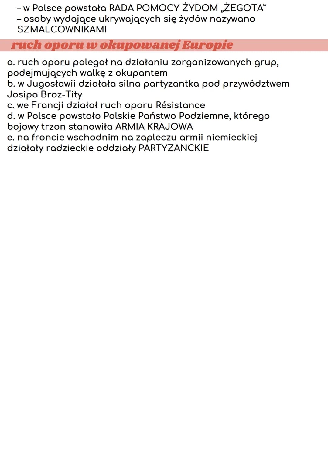 polityka okupacyjna
III Rzeszy
zróżnicowanie polityki okupacyjnej III Rzeszy
a. Niemcy prowadzili stosukowo łagodną politykę okupacyjną
wobe