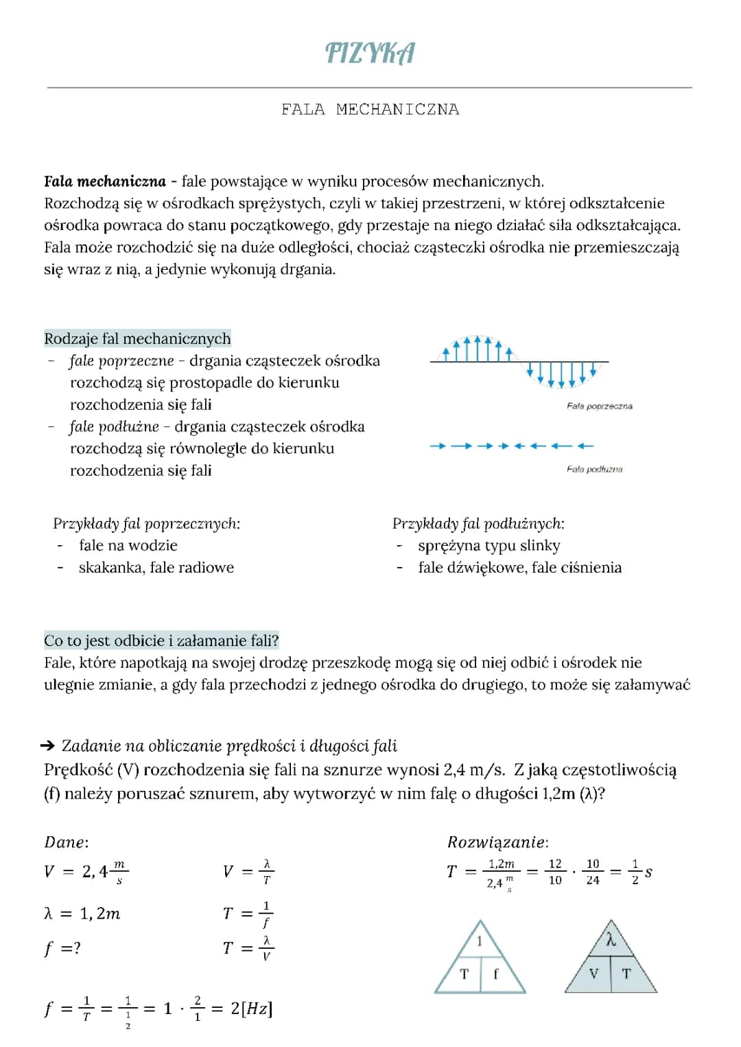 Fala mechaniczna 