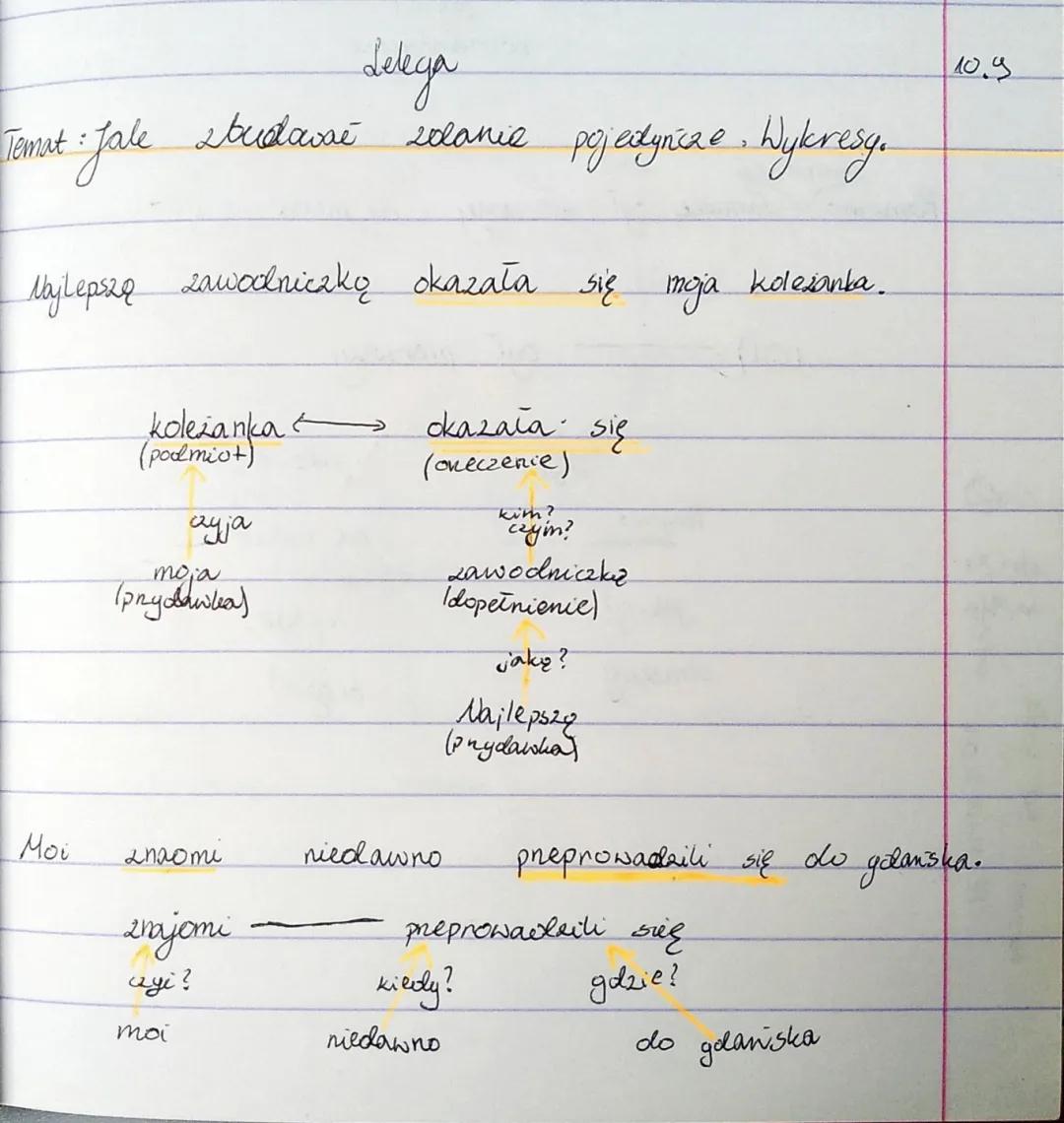 Wykresy zdania pojedynczego ćwiczenia klasa 5 i 6 - przykłady, testy i PDF