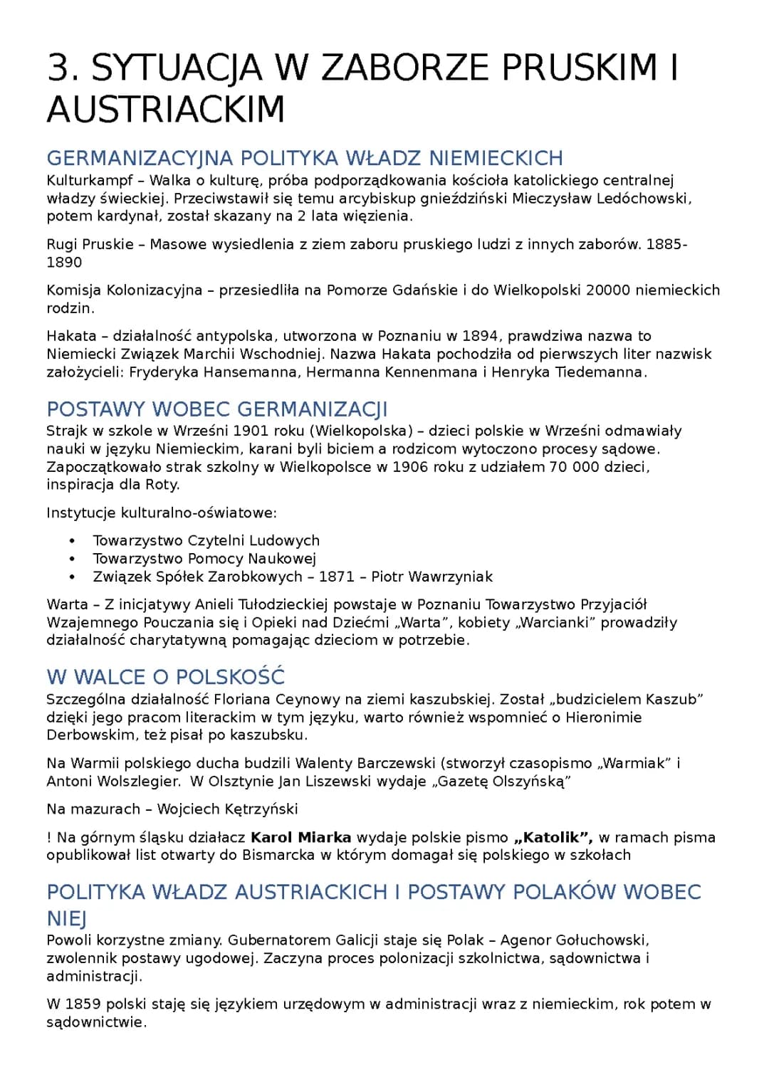 SYTUACJA W ZABORZE PRUSKIM I AUSTRACKIM