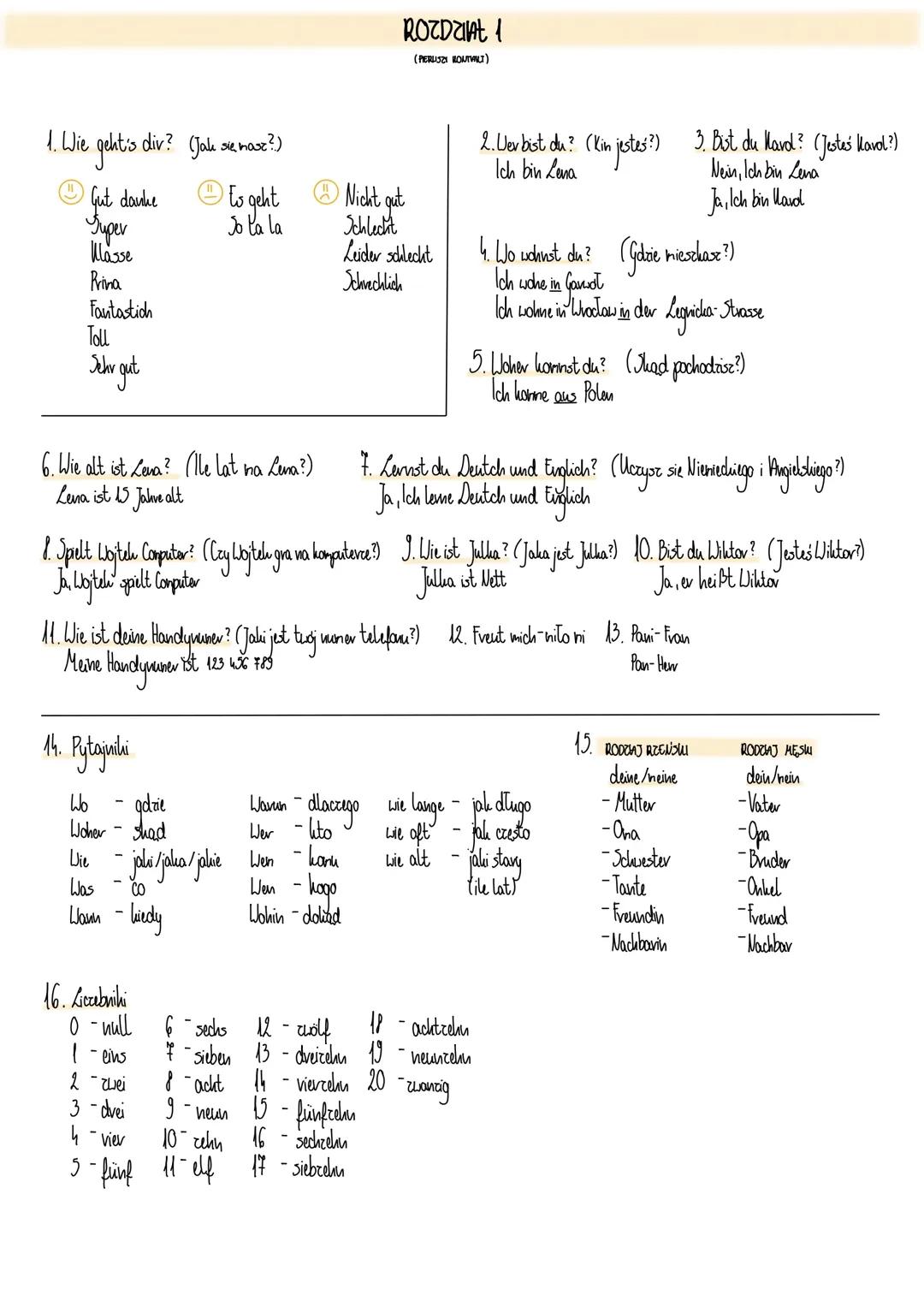 Rozdział 1: Pierwsze Kroki Języka Niemieckiego