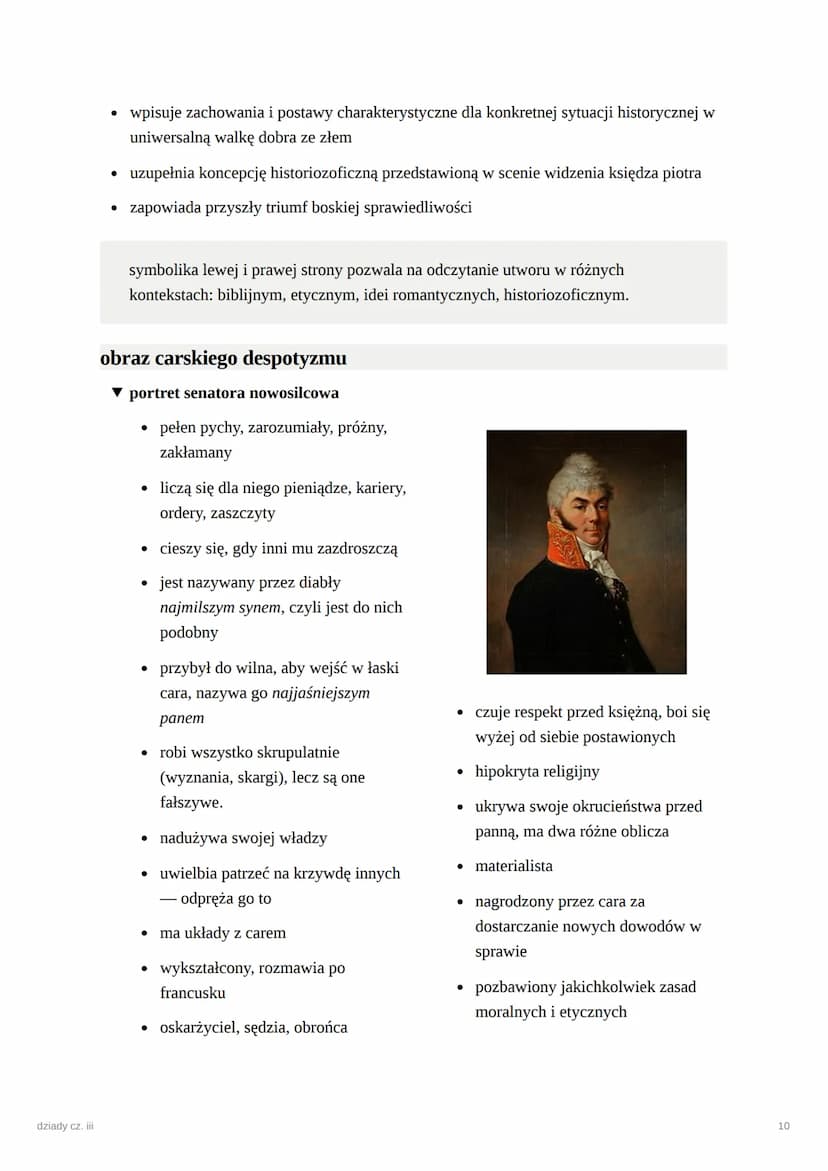 dziady cz. iii
dziady cz. iii
geneza
●
napisane wiosną 1832 roku w dreźnie, dokąd mickiewicz przybył z wielkopolski po
upadku powstania list