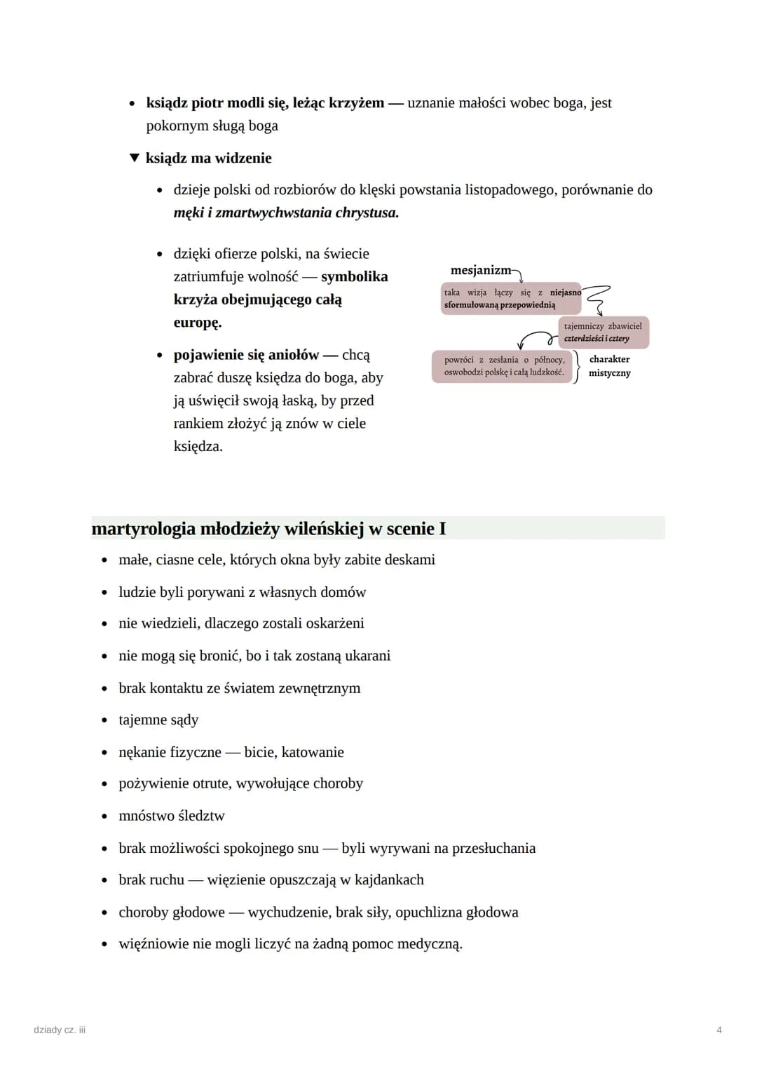 dziady cz. iii
dziady cz. iii
geneza
●
napisane wiosną 1832 roku w dreźnie, dokąd mickiewicz przybył z wielkopolski po
upadku powstania list