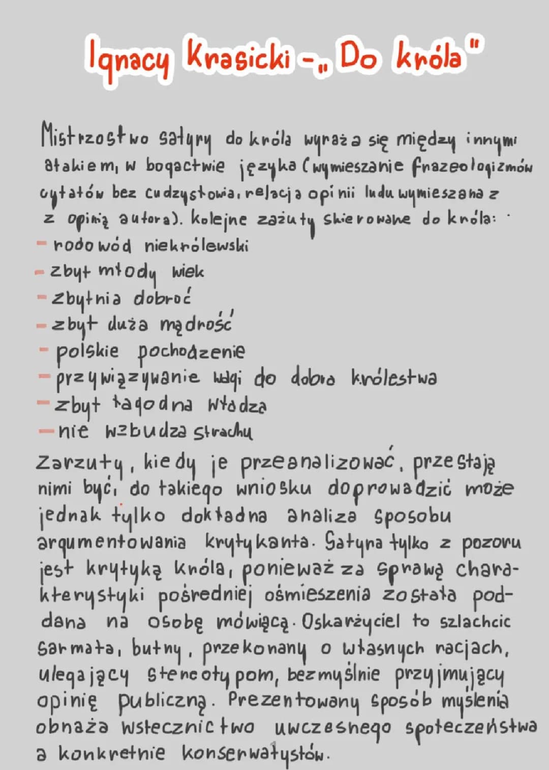 Satyra Do Króla: Streszczenie, Interpretacja i Tekst