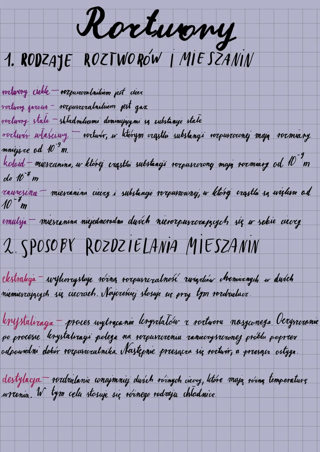 Rorturry
1. RODZAJE ROZTWORÓW I MIESZANIN
roztwory ciekte - rozpuszczalnikiem jest cieer
vortwory jarous- vorpusceralnikiem jest
дак
roctwor