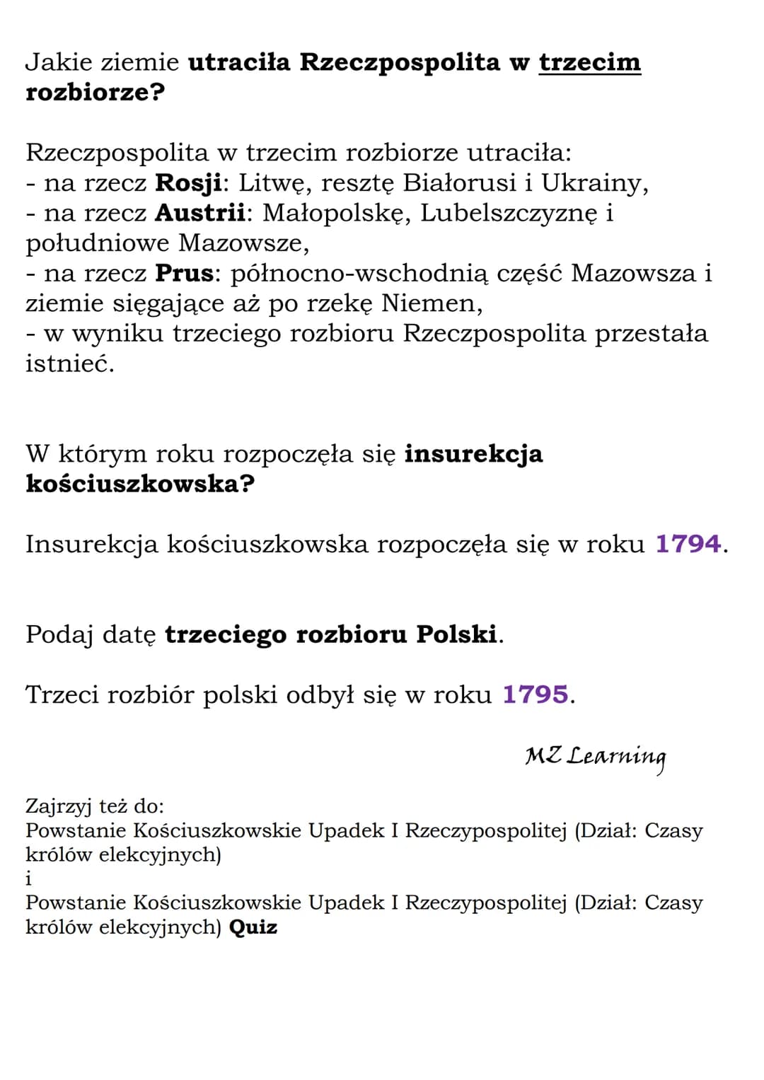 Powstanie Kościuszkowskie: Przyczyny, Przebieg i Skutki