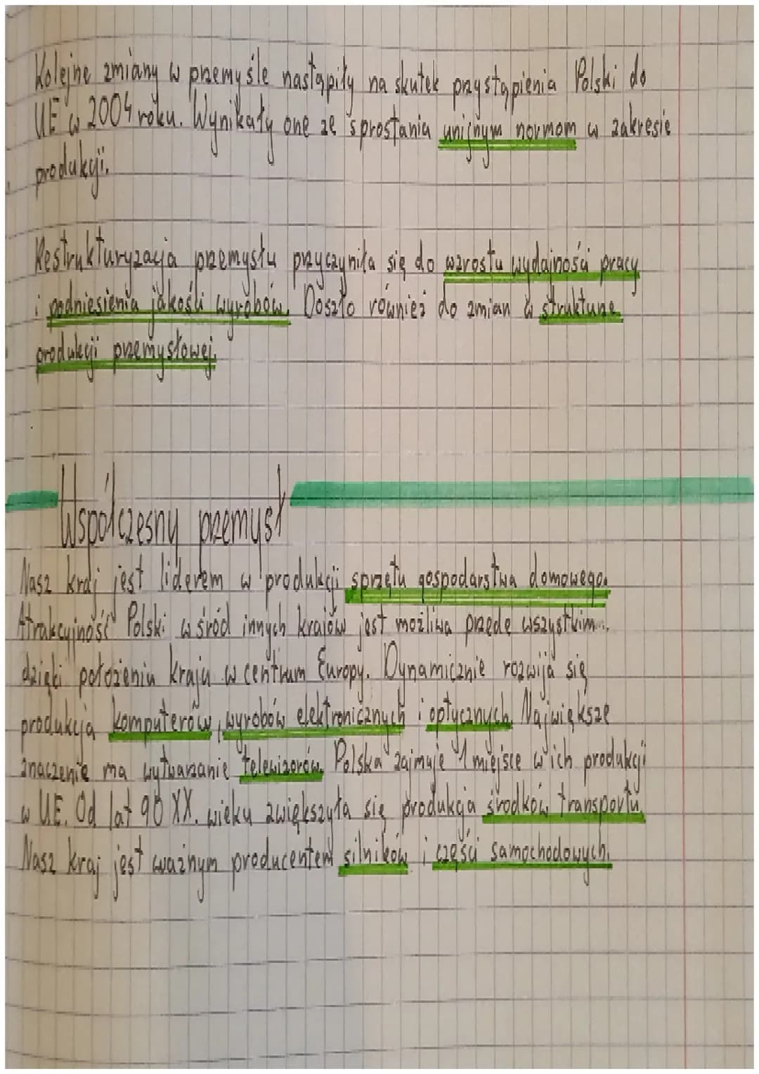 #05
·
"Rola przemysłu w gospodarce.
Przemyst to sektov gospodarki, który obejmuje wydobywanie surowców mineralnych
i przetwarzanie ich na pr