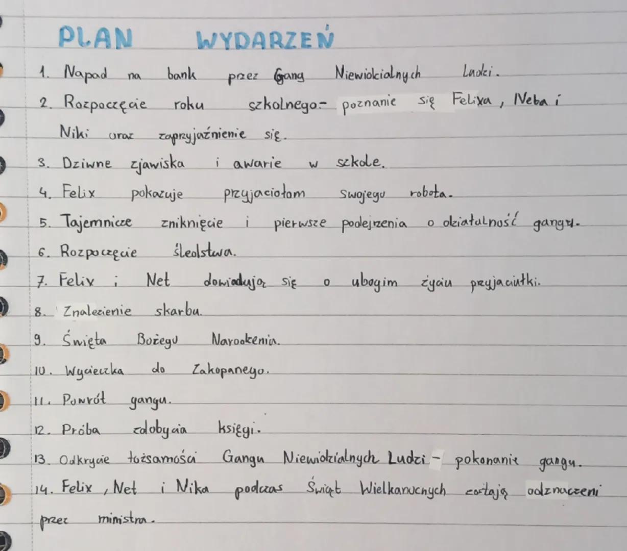 # „Felix, Net i Nika oraz Gang
Niewidzialnych ludzi"
Rafał Kozik

BOHATEROWIE pierustu planowi

Felix Polon

Feliks to bystry i ciekawski ch