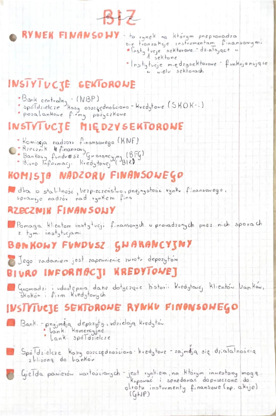 Biz
RYNEK FINANSOWY
to rynek
na
Którym preprowadza
się tranzakcje instrumentam, finansowym.
•Instytucje sektorowe - działające
1 sektone!
2
