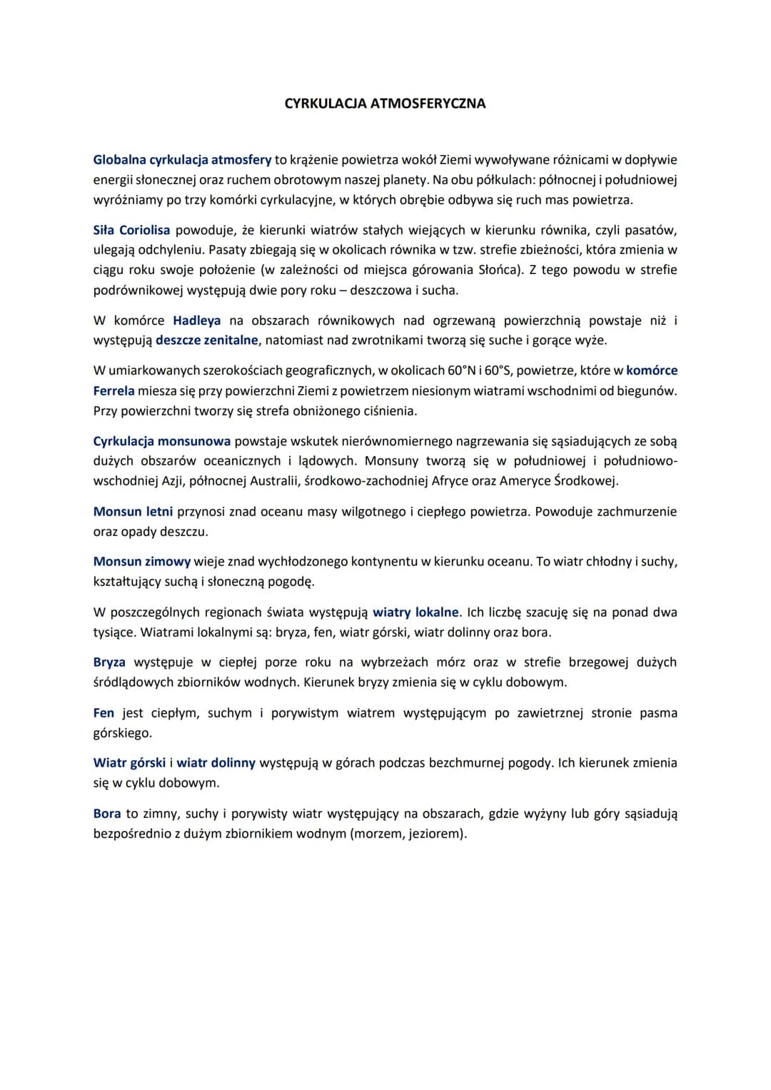 ATMOSFERA
Atmosfera to powłoka Ziemi stanowiąca mieszaninę gazów zwaną powietrzem. Atmosfera jest
najważniejszą powłoką ochronną Ziemi. Zabe