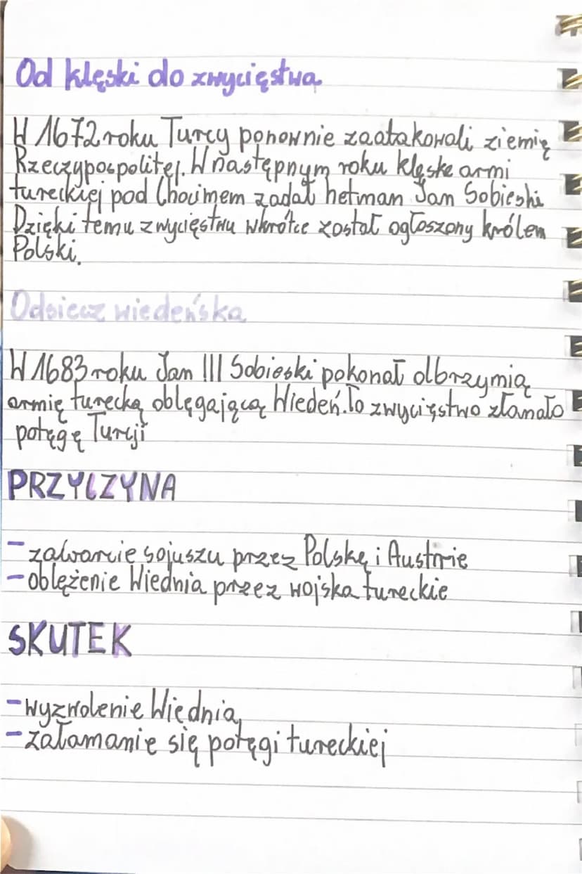 Wojny
Z TURCJĄ
1672-pokój w Buyzaczu
163-bitwa pod Chocimiem
1683-odsiecz wiedeńska
1620-klęska w bitwie pod Lecora
Tureja-potężny sąsiad Rz