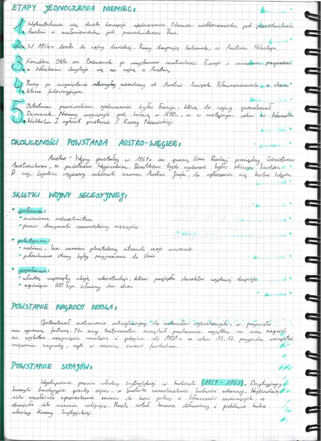 Powtórzenie
Postaci:
• Abraham Lincoln; republikanin, został prezydentem USA, zyskał popularność i autorytet
casie wojny secesyjnej, zginet

