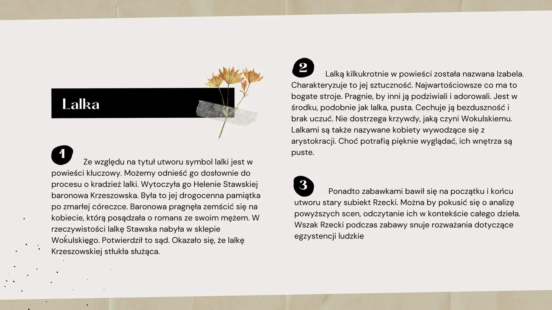 Symbole
W
,,Lalce"
reware Program zajęć
1 Wprowadzenie
2 Symbol a alegoria
3
Symbolika w ,,Lalce" Wprowadzenie
Świat polskich symboli jest n